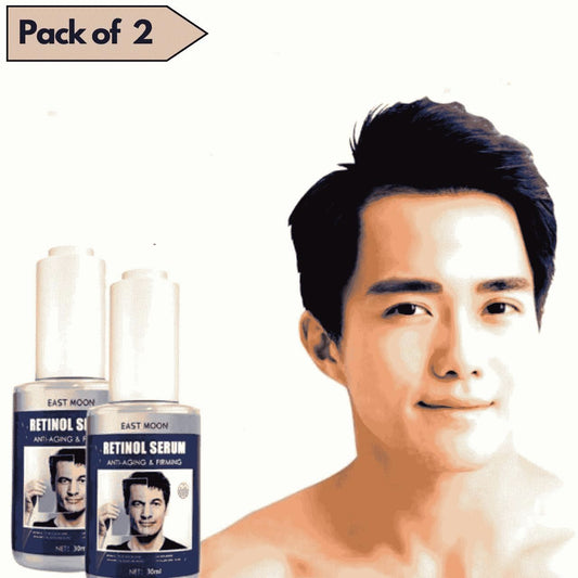 Collagen Men Face Serum Anti Wrinkle Anti Aging Hyaluronic Acid Moisturizing Firming Lifting Brightening Man Facial Skin Care(Pack Of 2)